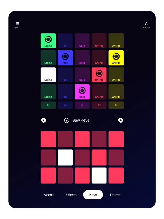 iPad drum-kit performance