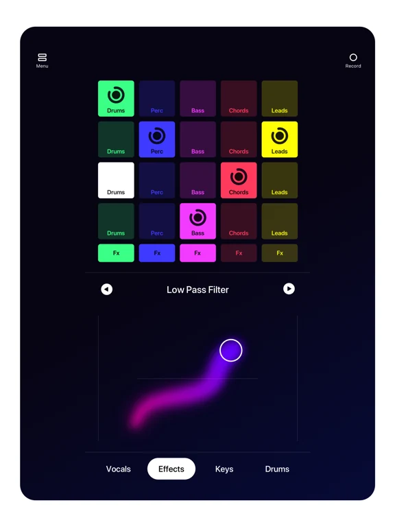 iPad audio effects